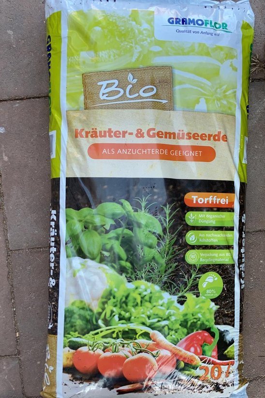 Bio Kräuter- und Gemüseerde  20L
